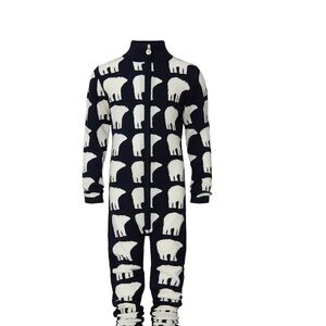 Perfect Moment Polar Bear Print Kids Jumpsuit